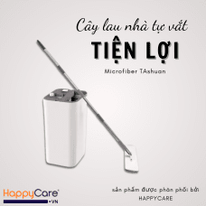 Bộ cây lau nhà tự vắt Microfiber Tashuan